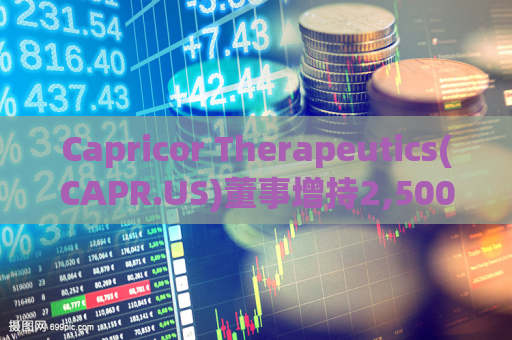 Capricor Therapeutics(CAPR.US)董事增持2,500普通股股份，价值约7,250美元  第1张